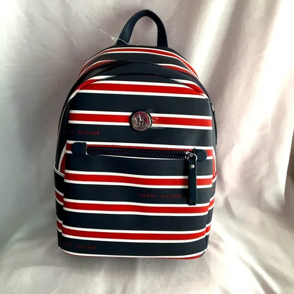 Tommy Hilfiger | Bags | Flash Hilfiger Striped Backpack  display picture 1